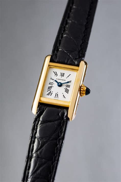 cartier mini tank watch|cartier tank watch second hand.